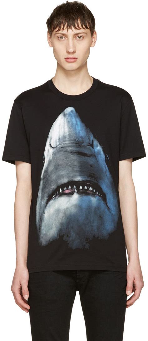 shark givenchy shirt|Givenchy shark print shirt.